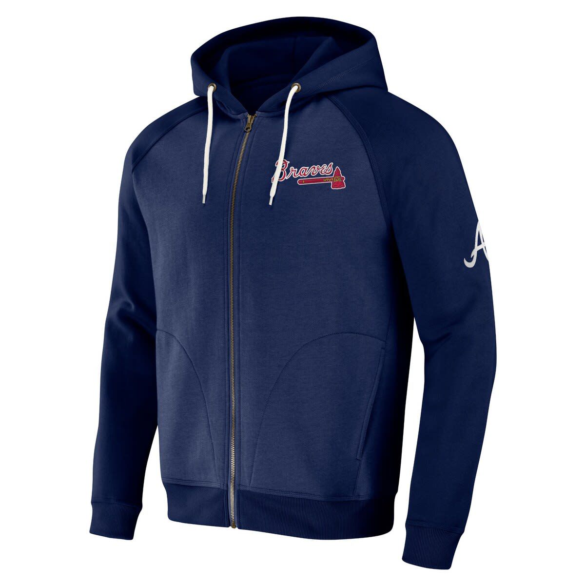 MLB Atlanta Braves Raglan Full-Zip Hoodie