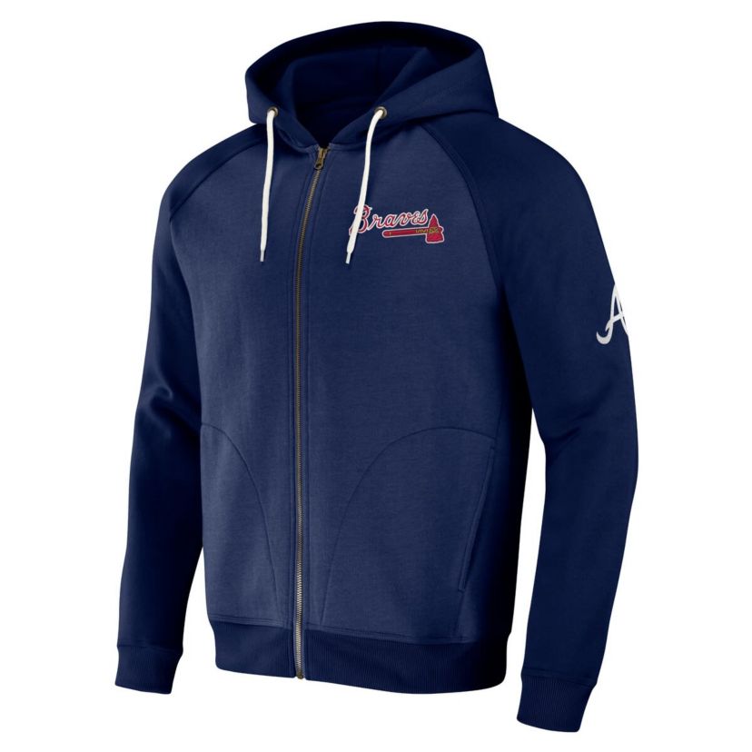 MLB Atlanta Braves Raglan Full-Zip Hoodie