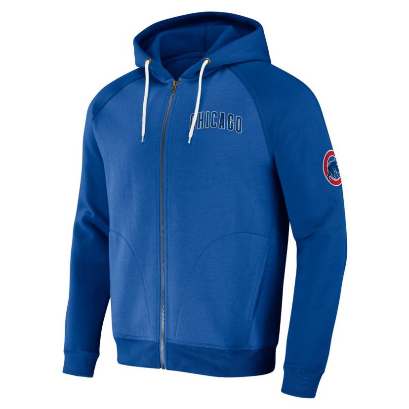 MLB Chicago Cubs Raglan Full-Zip Hoodie