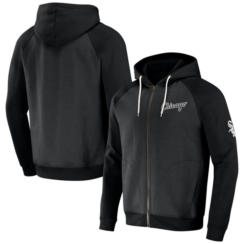 Chicago White Sox MLB Chicago Sox Raglan Full-Zip Hoodie