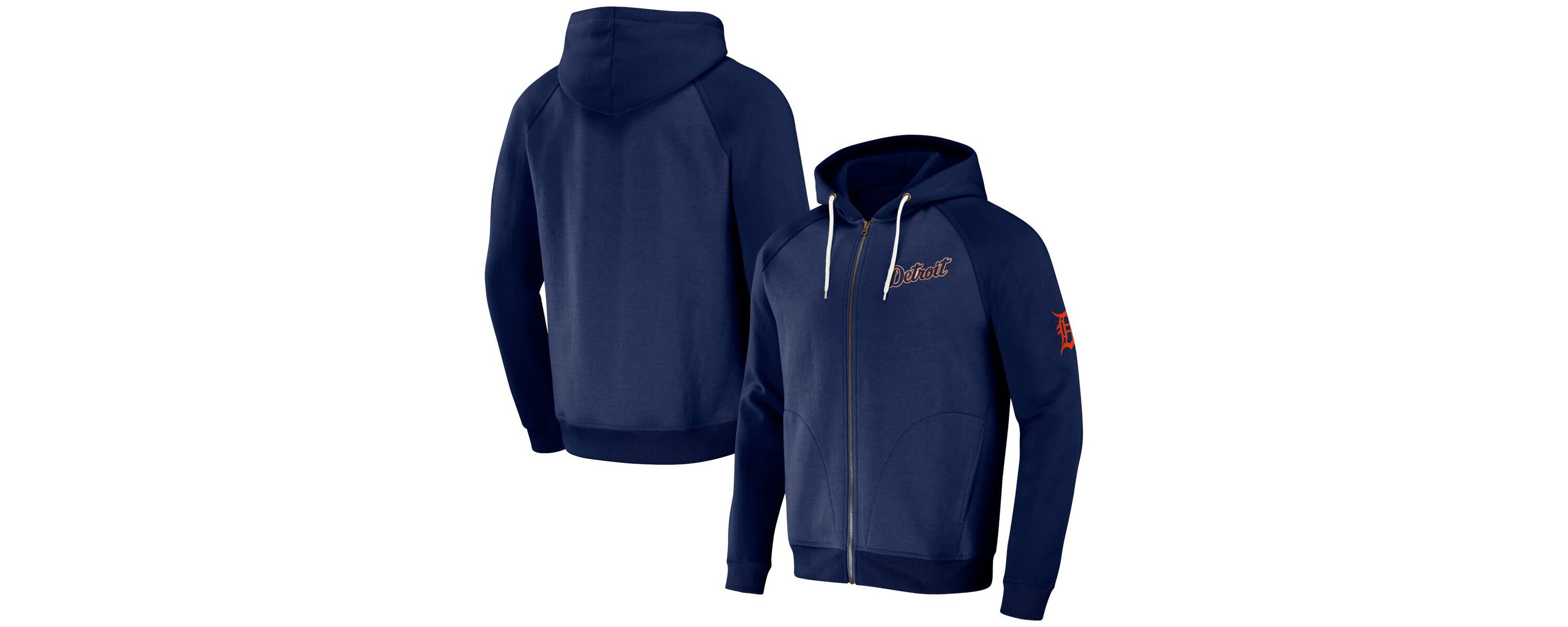 MLB Detroit Tigers Raglan Full-Zip Hoodie