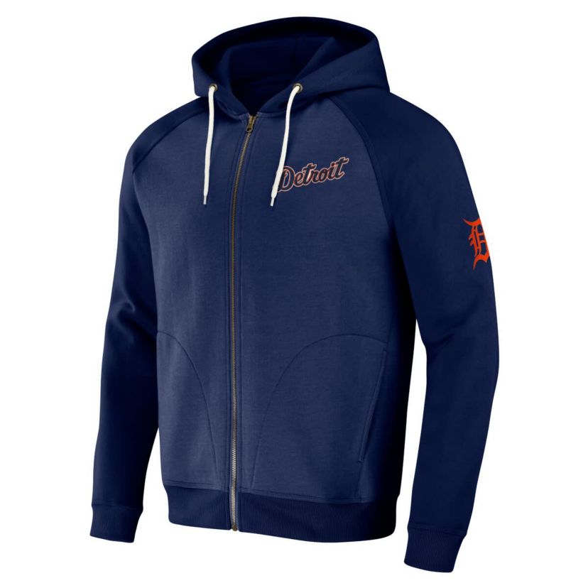 MLB Detroit Tigers Raglan Full-Zip Hoodie