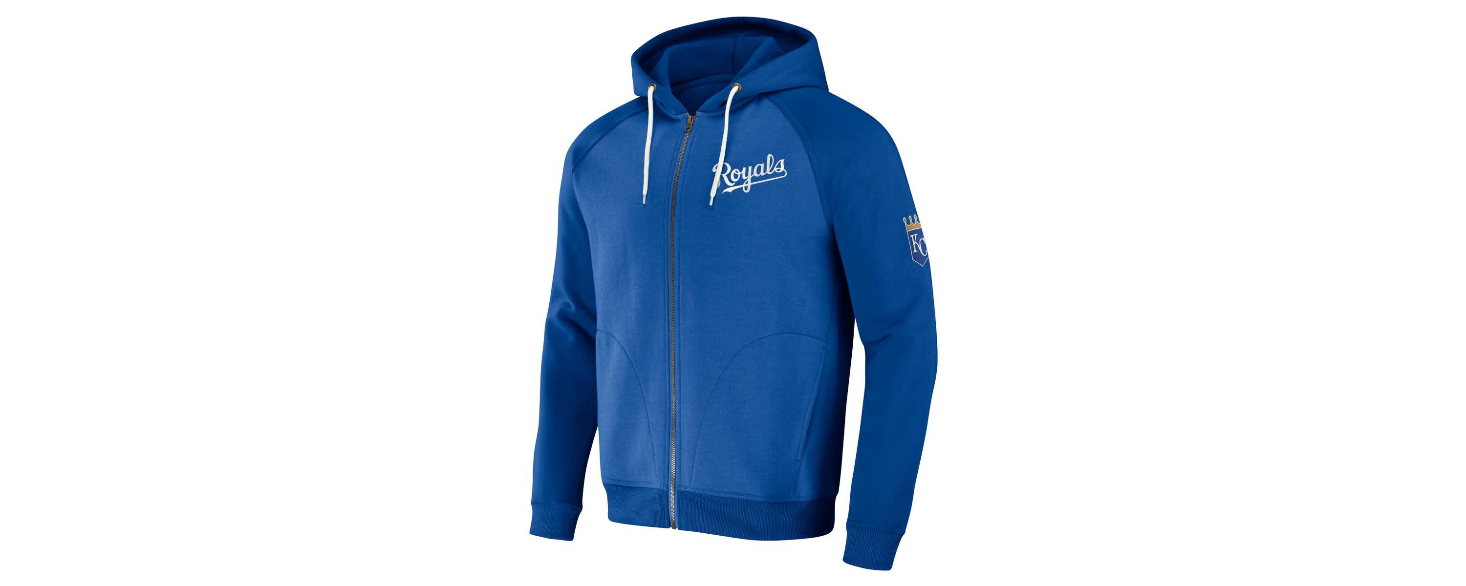 MLB Kansas City Royals Raglan Full-Zip Hoodie