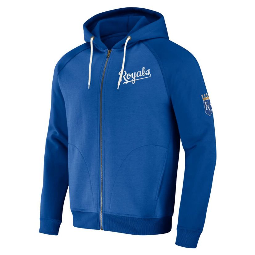 MLB Kansas City Royals Raglan Full-Zip Hoodie