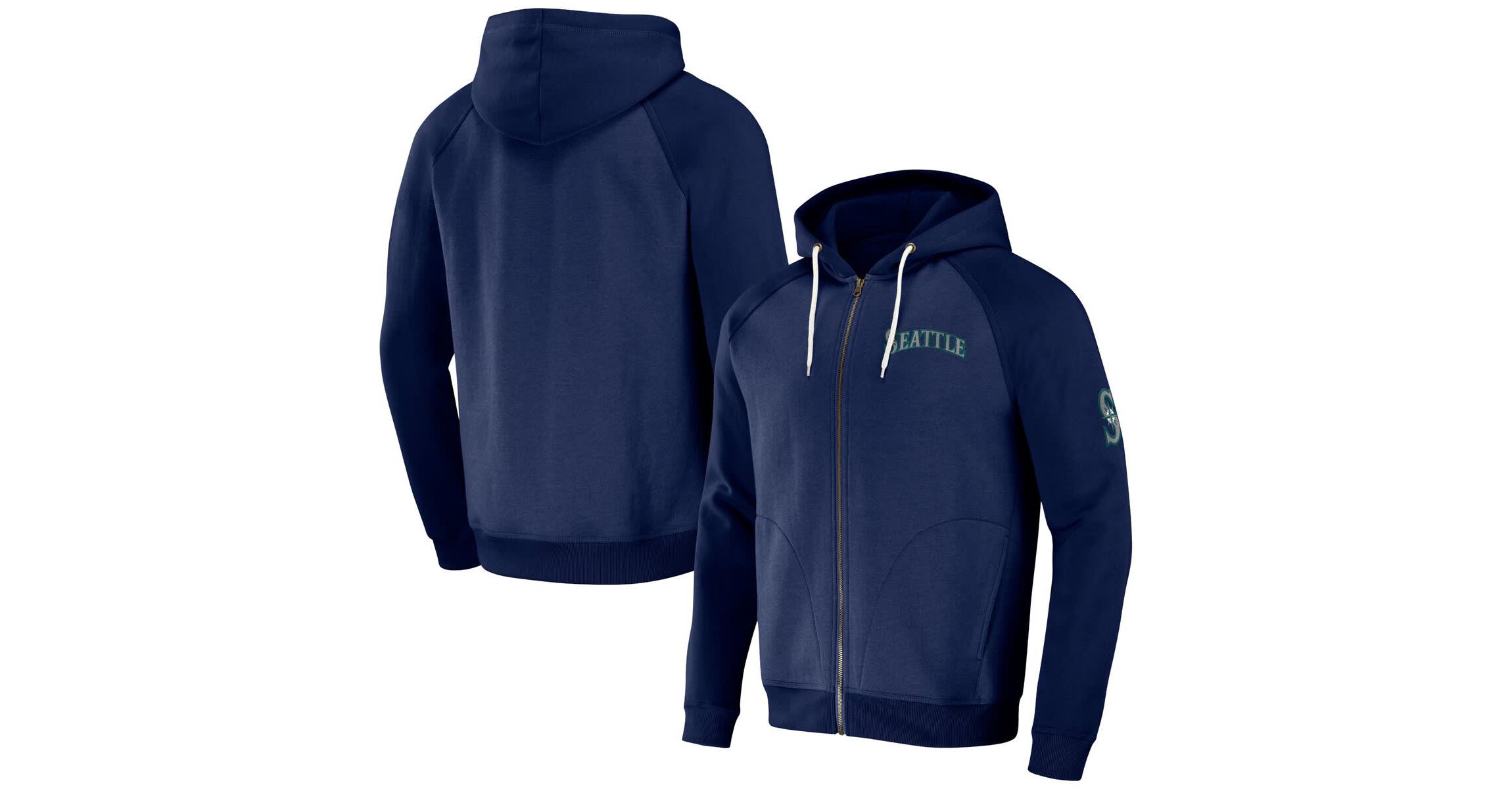 MLB Seattle Mariners Raglan Full-Zip Hoodie