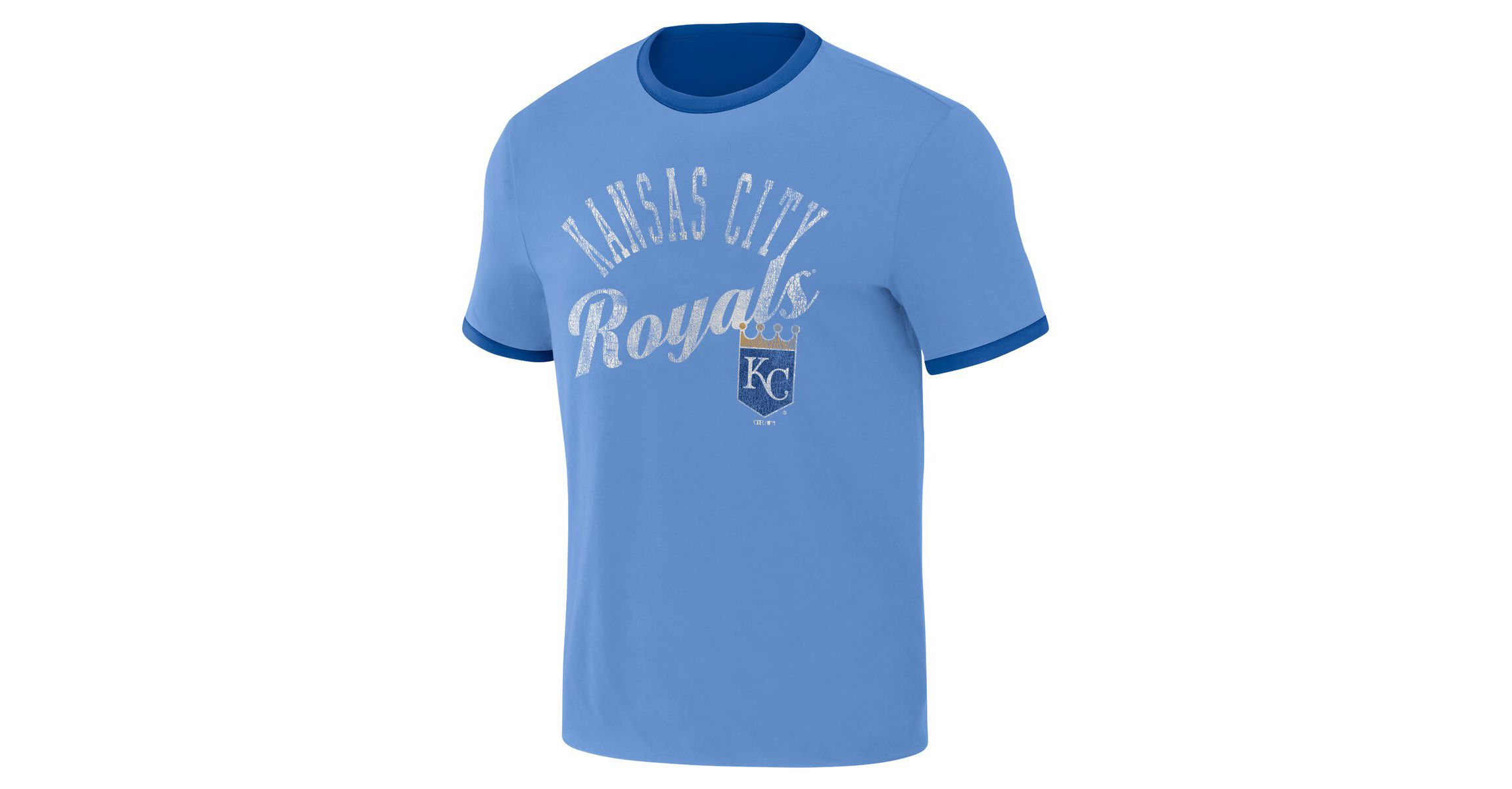 MLB Royal/Light Kansas City Royals Two-Way Ringer Reversible T-Shirt