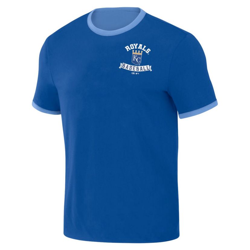 MLB Royal/Light Kansas City Royals Two-Way Ringer Reversible T-Shirt