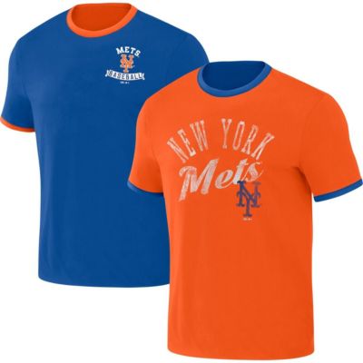 Darius Rucker Collection by Fanatics Men's MLB New York Mets Two-Way Ringer Reversible T-Shirt