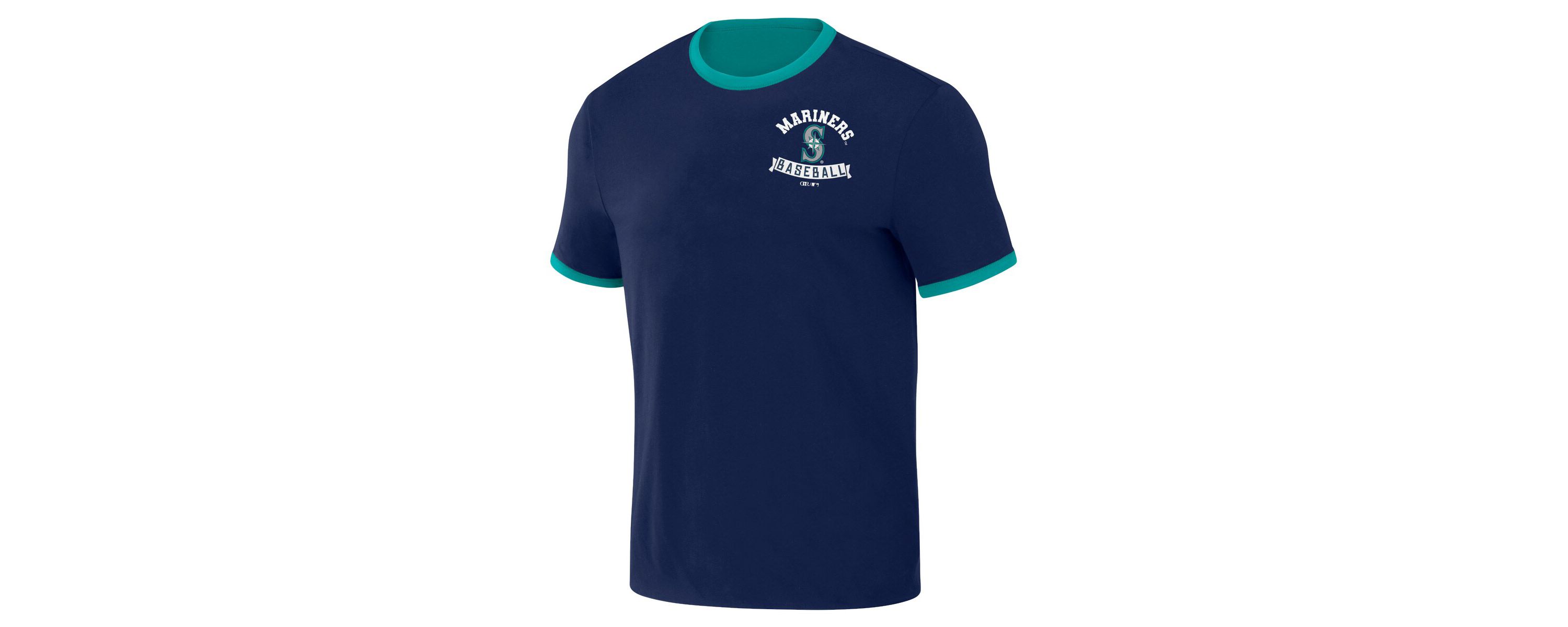 MLB Navy/Teal Seattle Mariners Two-Way Ringer Reversible T-Shirt