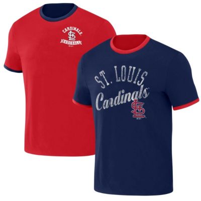 Darius Rucker Collection by Fanatics Men's MLB St. Louis Cardinals Two-Way Ringer Reversible T-Shirt