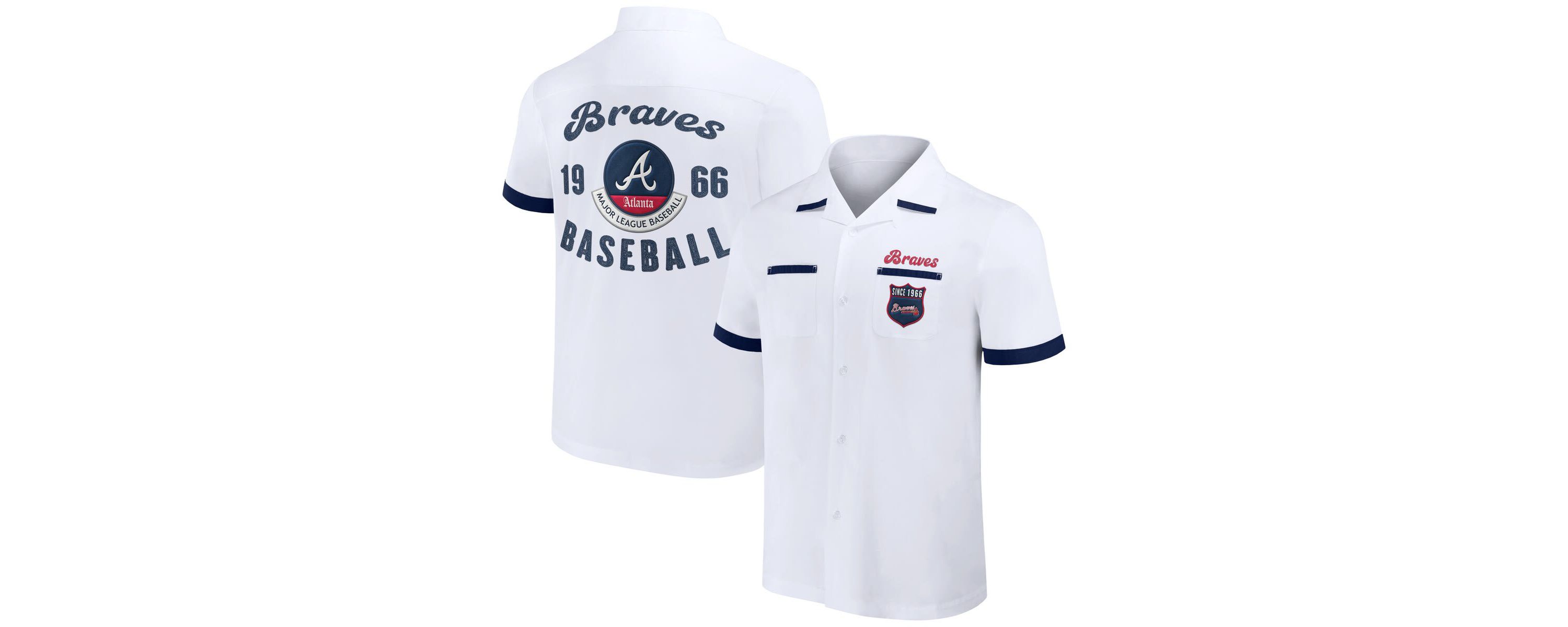 MLB Atlanta Braves Bowling Button-Up Shirt