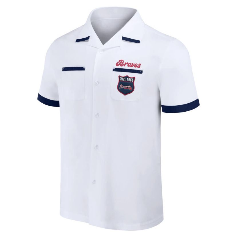 MLB Atlanta Braves Bowling Button-Up Shirt