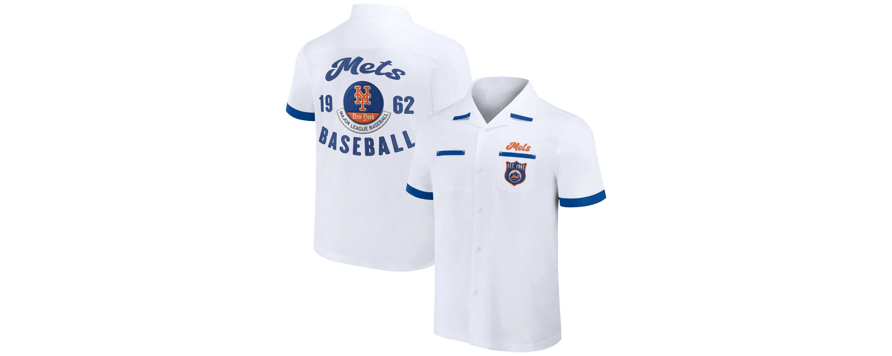 MLB New York Mets Bowling Button-Up Shirt