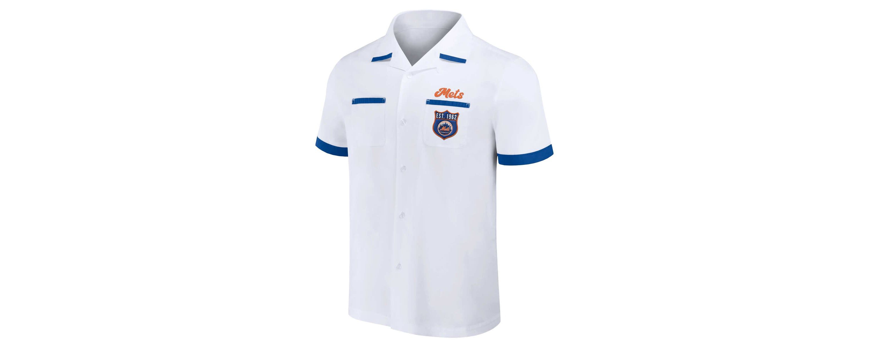 MLB New York Mets Bowling Button-Up Shirt