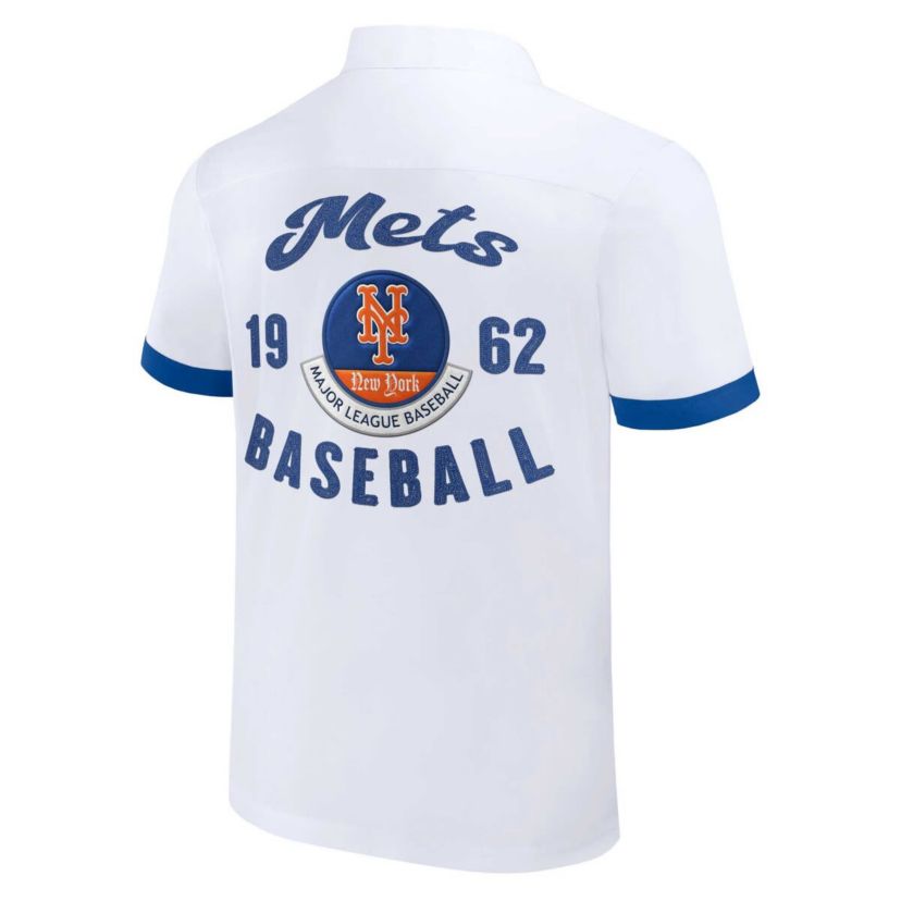 MLB New York Mets Bowling Button-Up Shirt