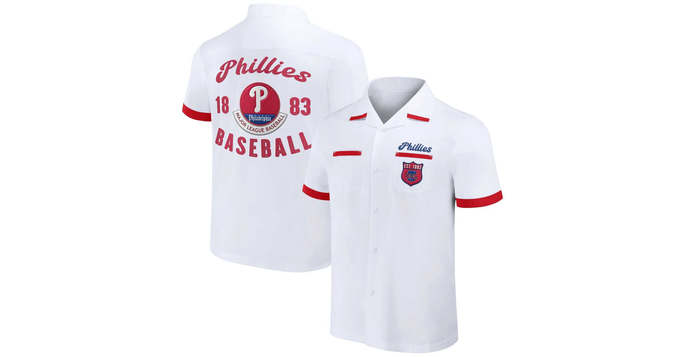 MLB Philadelphia Phillies Bowling Button-Up Shirt