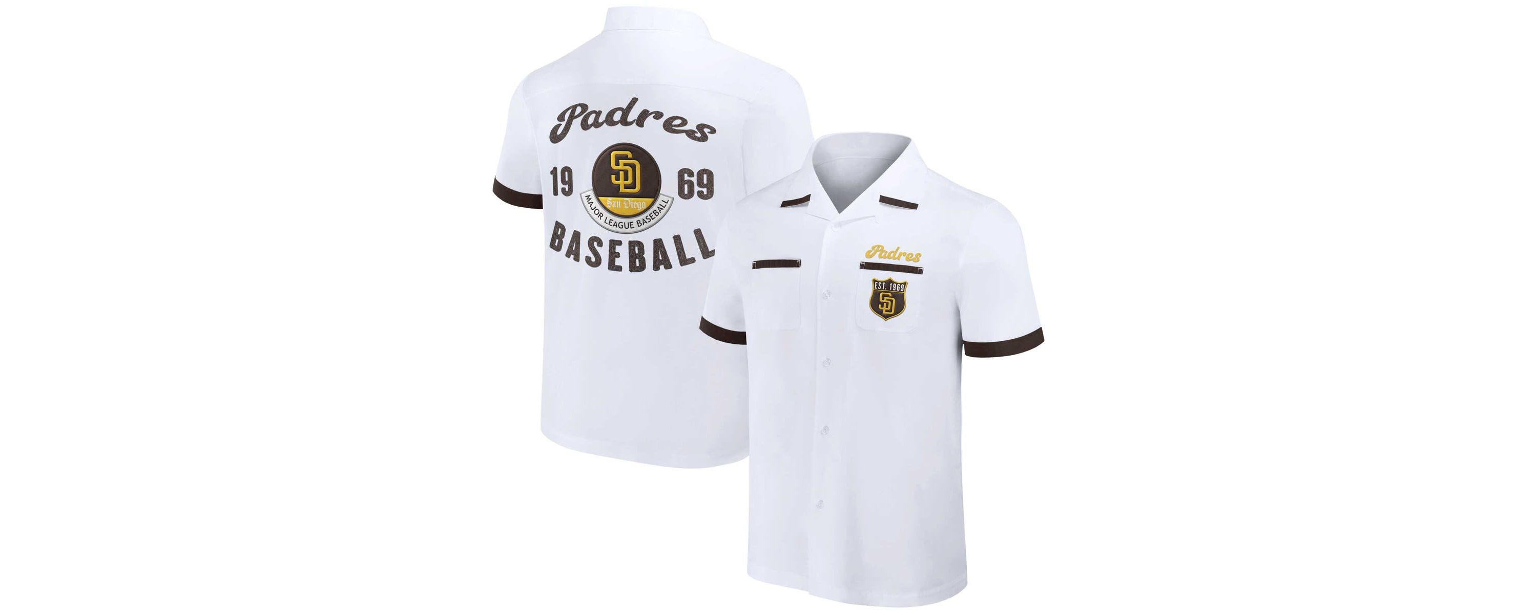 MLB San Diego Padres Bowling Button-Up Shirt