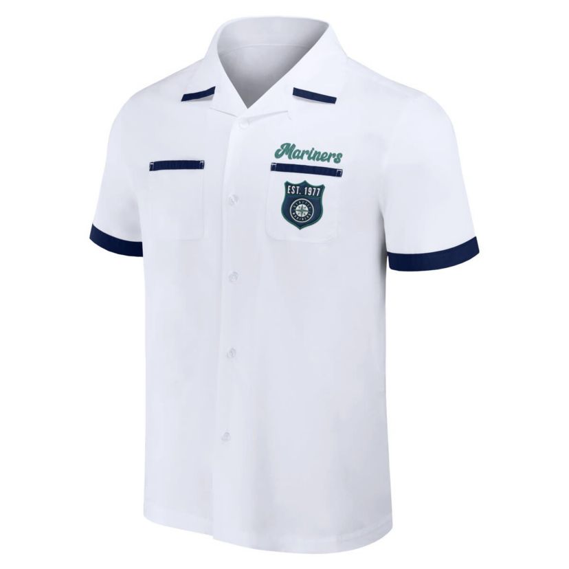 MLB Seattle Mariners Bowling Button-Up Shirt
