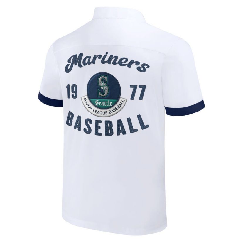 MLB Seattle Mariners Bowling Button-Up Shirt