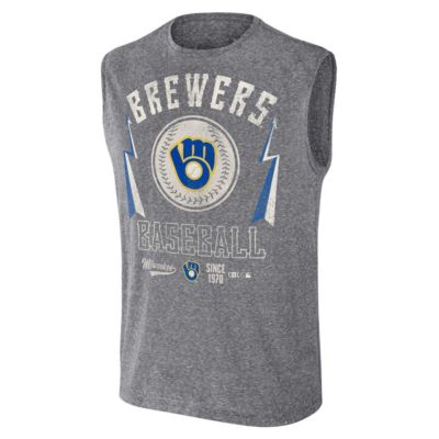 MLB Milwaukee Brewers Relaxed-Fit Muscle Tank Top