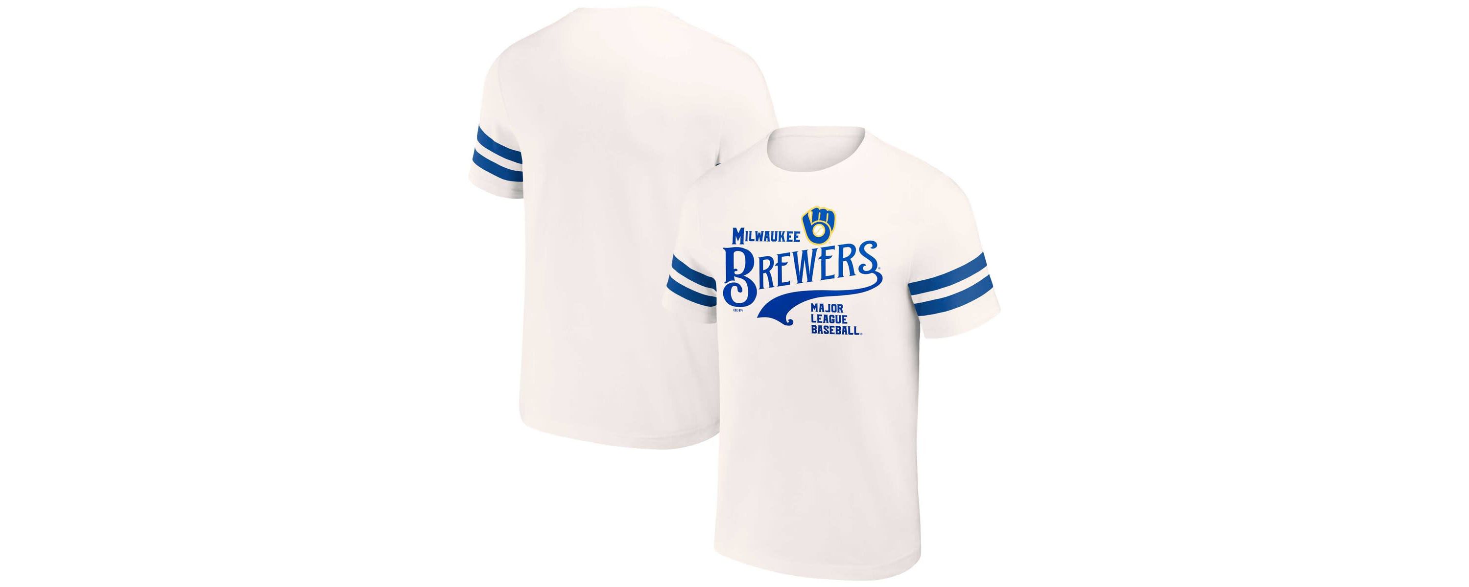 MLB Milwaukee Brewers Yarn Dye Vintage T-Shirt