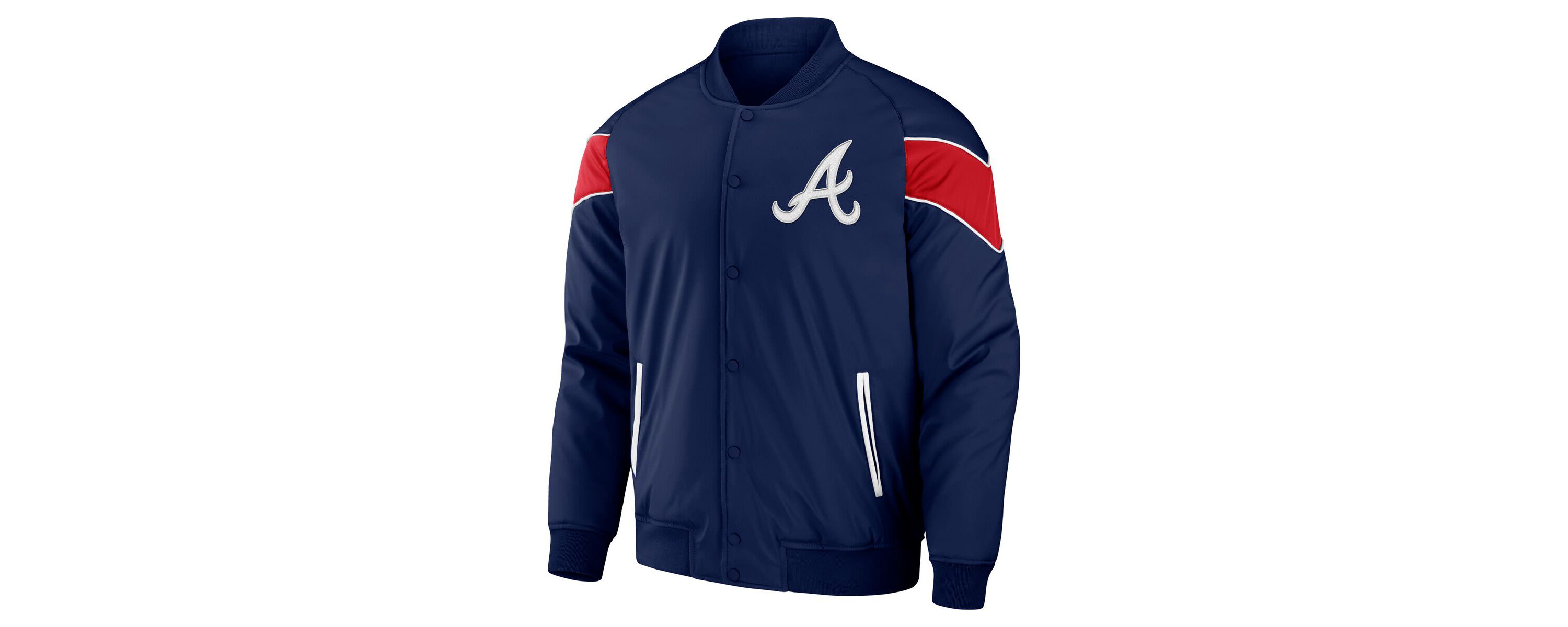 MLB Atlanta Braves Baseball Raglan Full-Snap Jacket