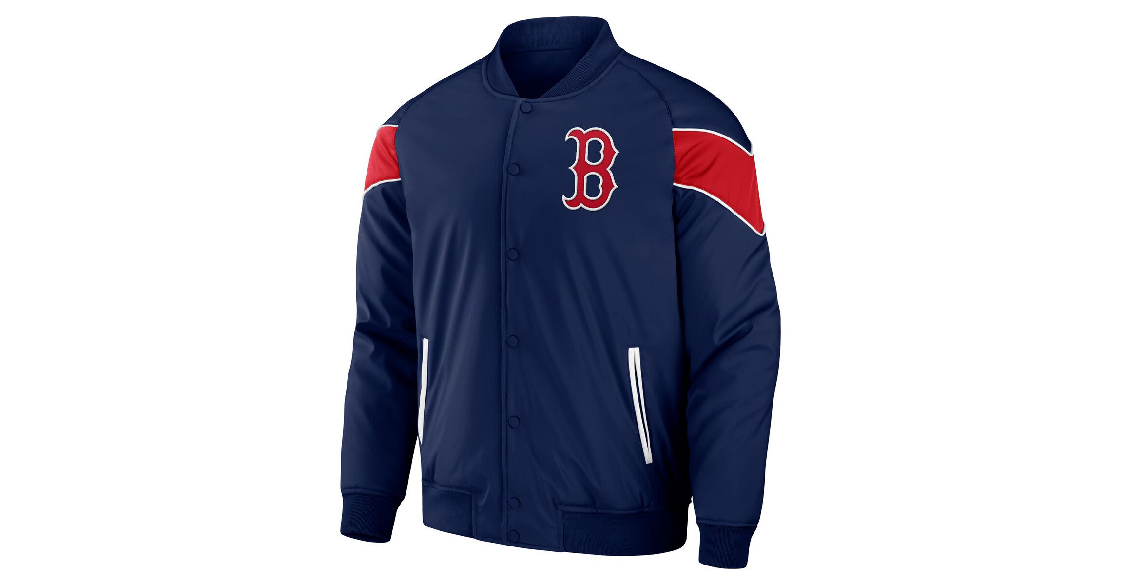 Boston Red Sox MLB Boston Sox Baseball Raglan Full-Snap Jacket