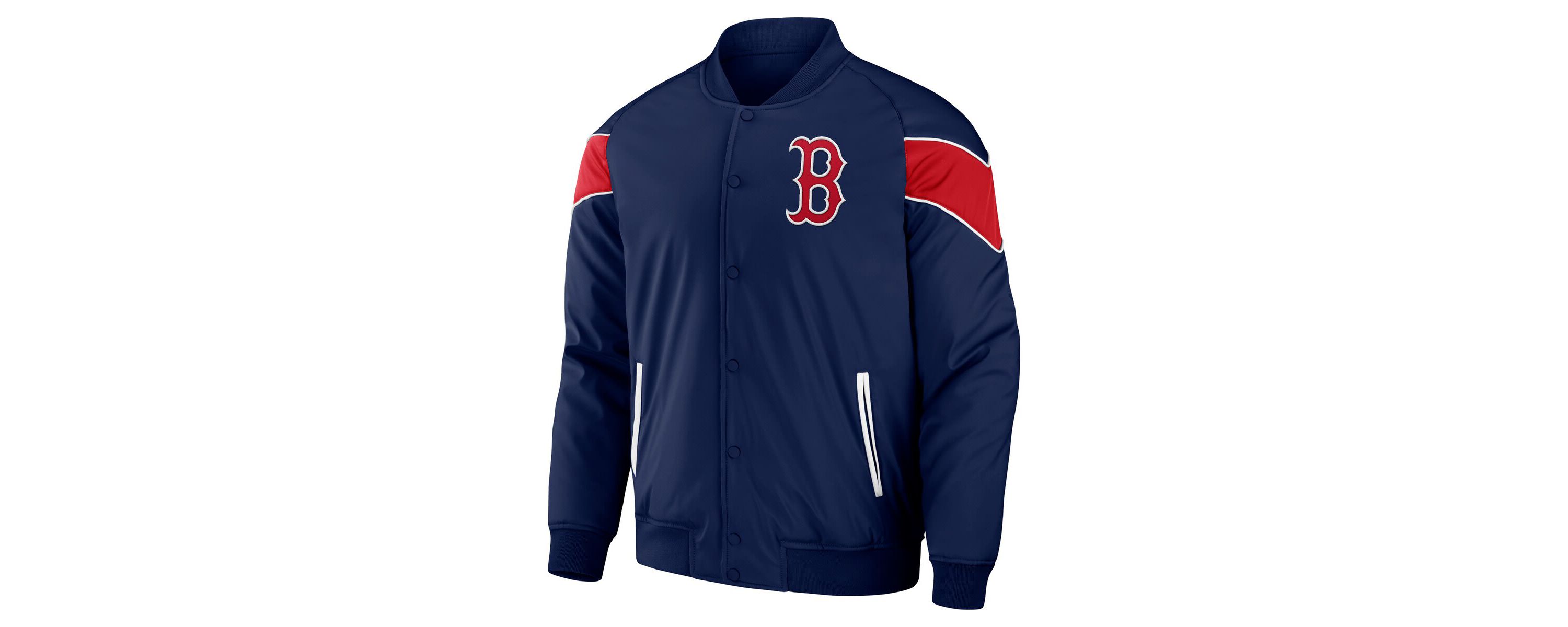 Boston Red Sox MLB Boston Sox Baseball Raglan Full-Snap Jacket
