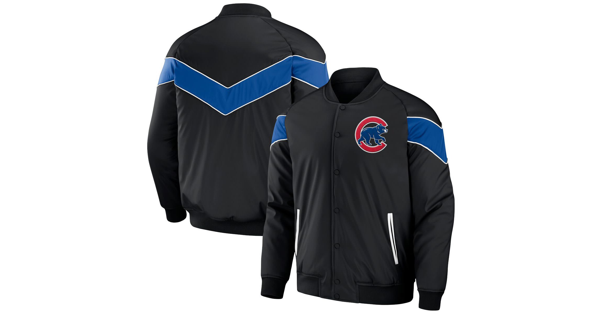 MLB Chicago Cubs Baseball Raglan Full-Snap Jacket
