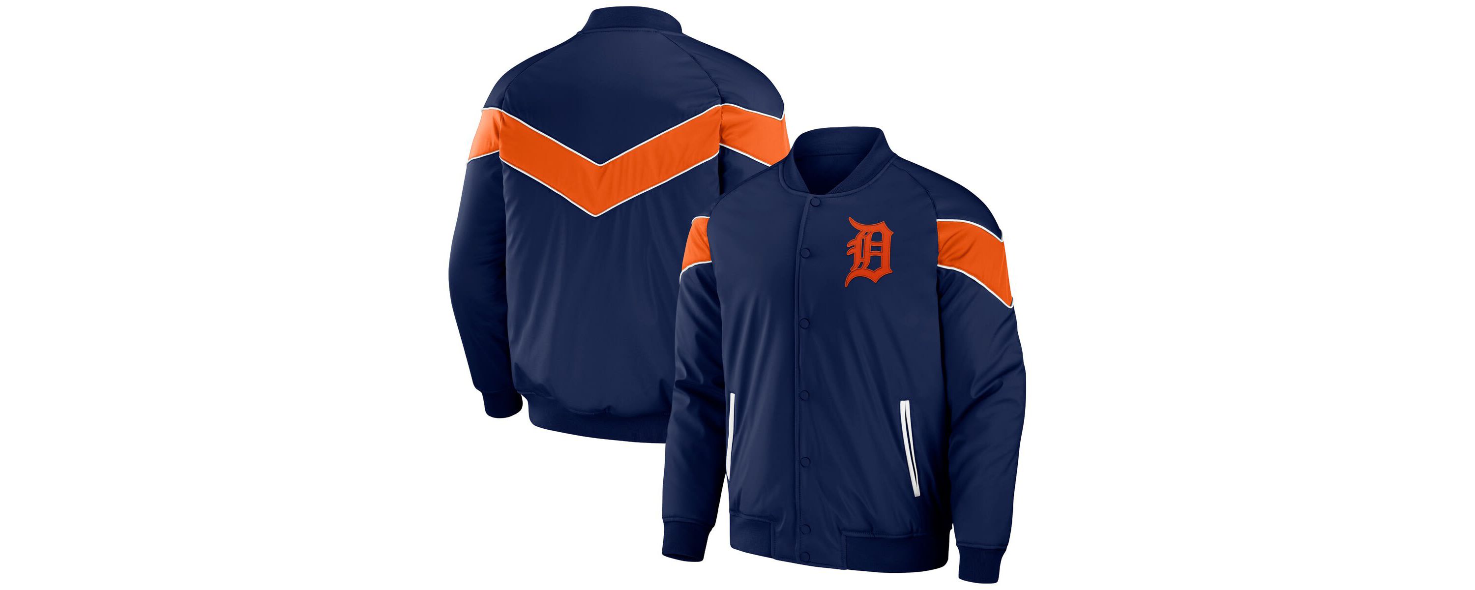 MLB Detroit Tigers Baseball Raglan Full-Snap Jacket
