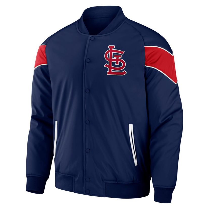 MLB St. Louis Cardinals Baseball Raglan Full-Snap Jacket