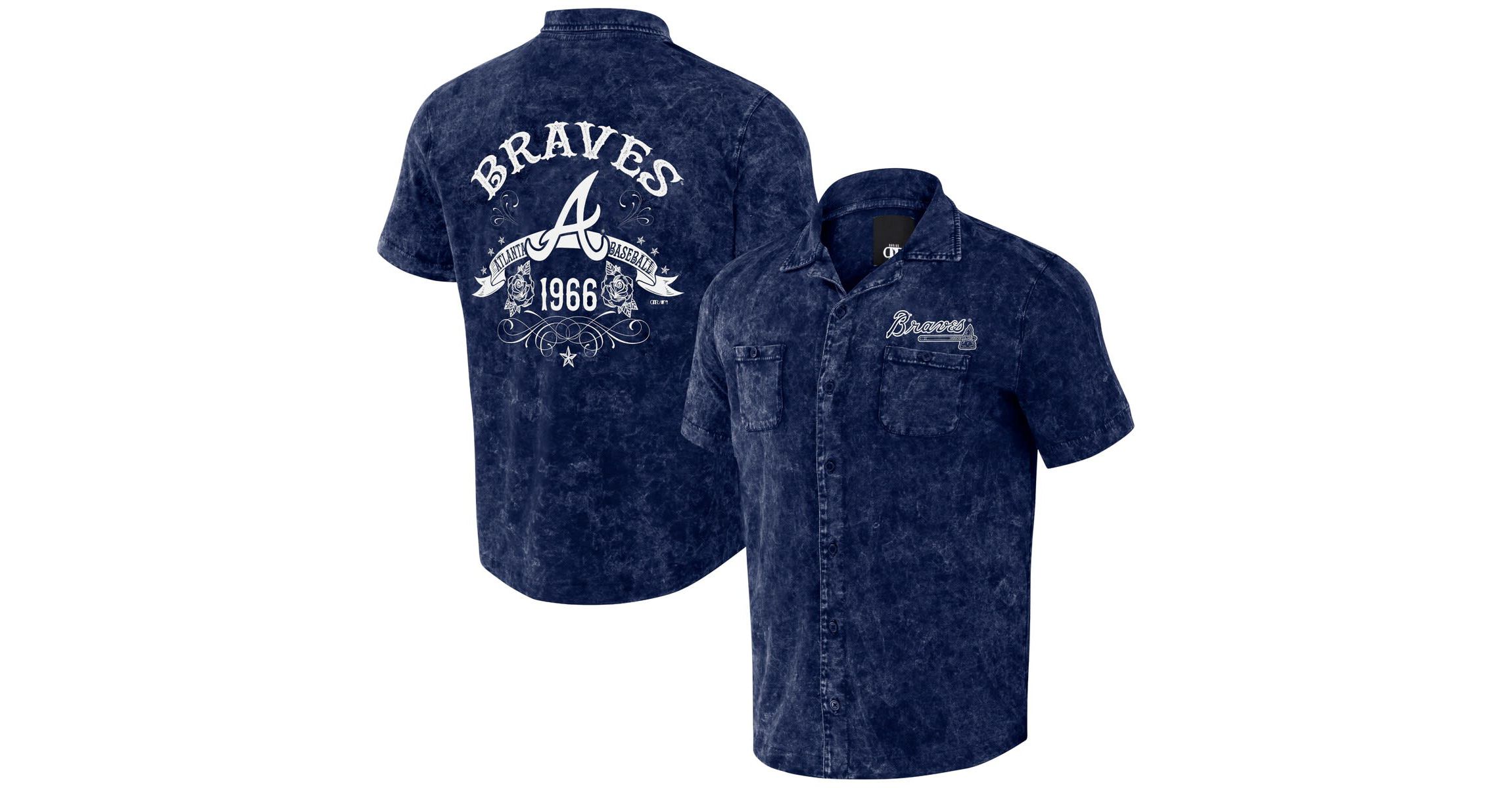 MLB Atlanta Braves Team Color Button-Up Shirt