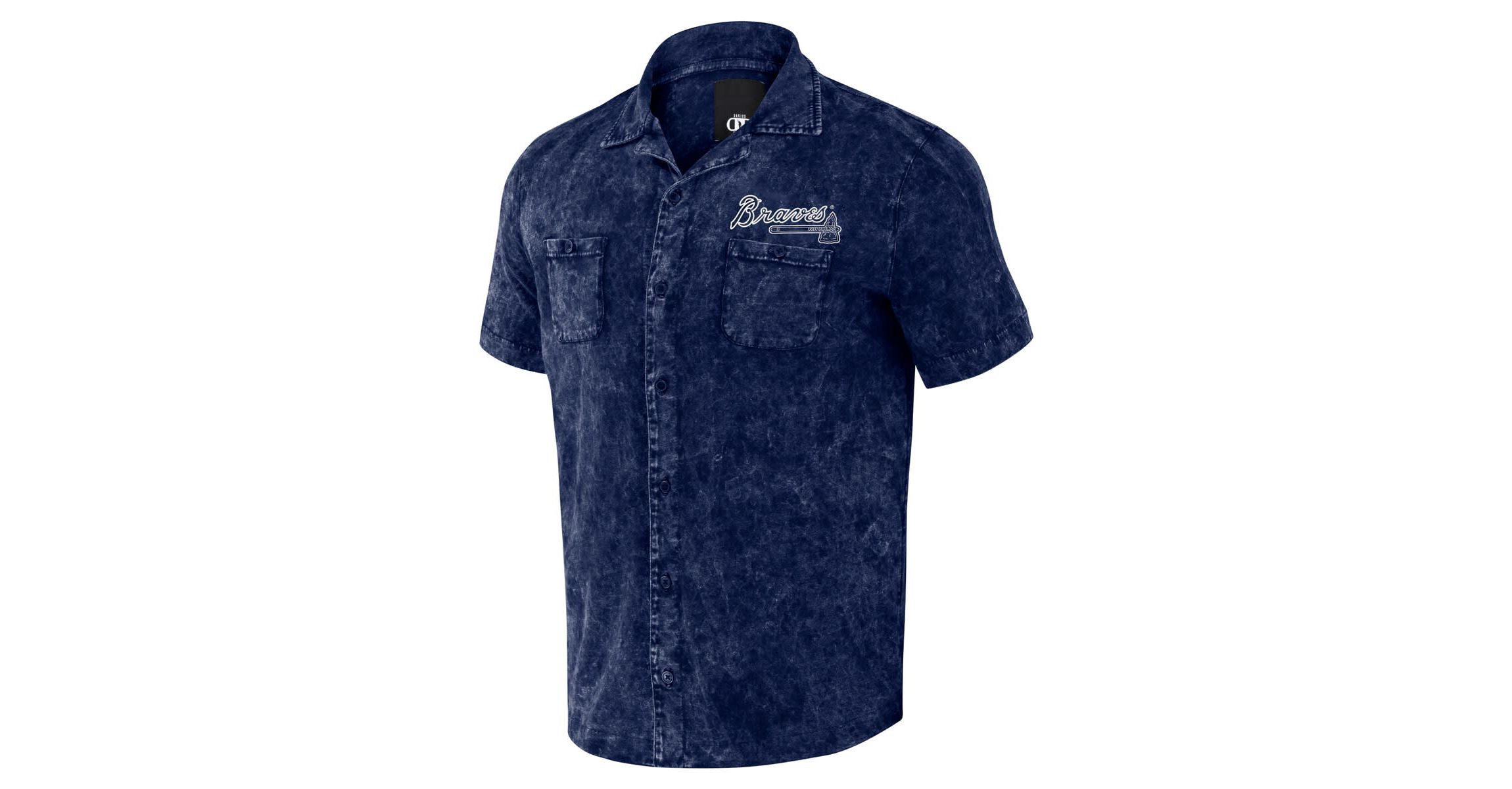 MLB Atlanta Braves Team Color Button-Up Shirt
