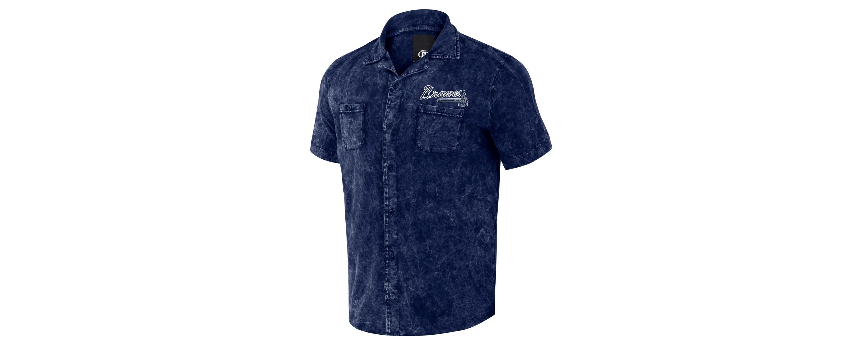 MLB Atlanta Braves Team Color Button-Up Shirt