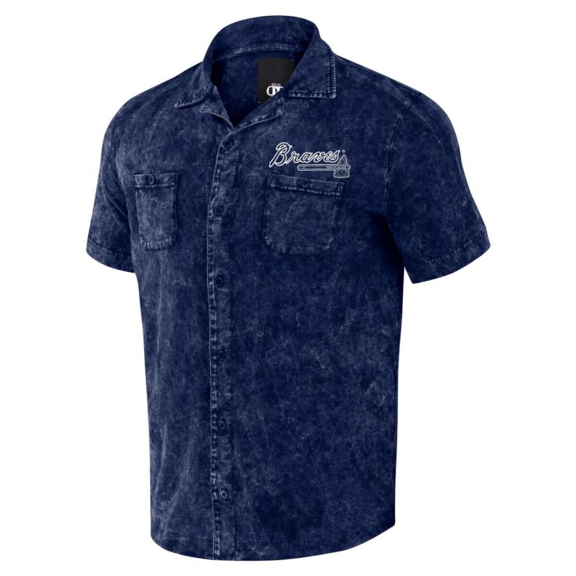 MLB Atlanta Braves Team Color Button-Up Shirt