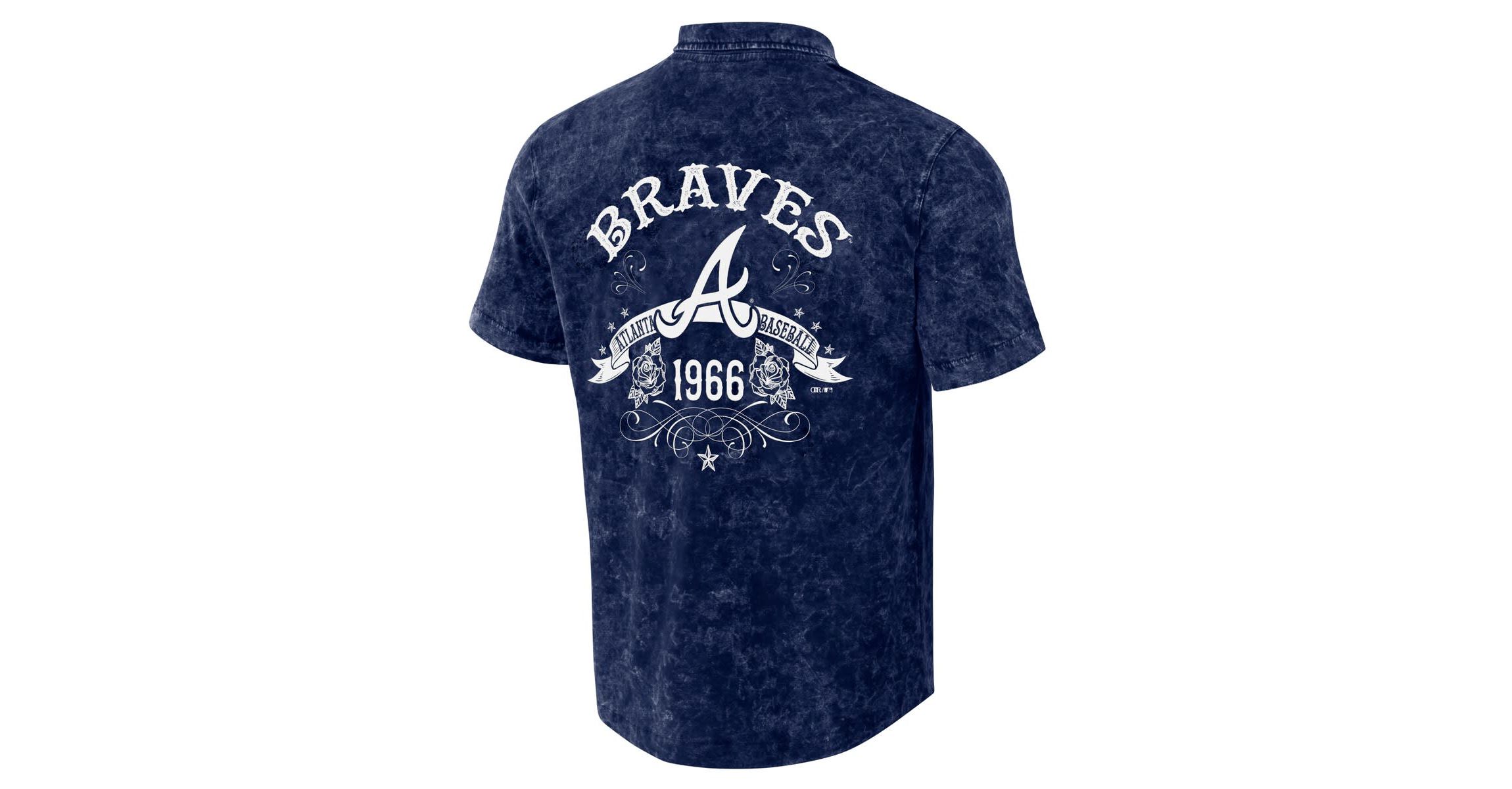 MLB Atlanta Braves Team Color Button-Up Shirt