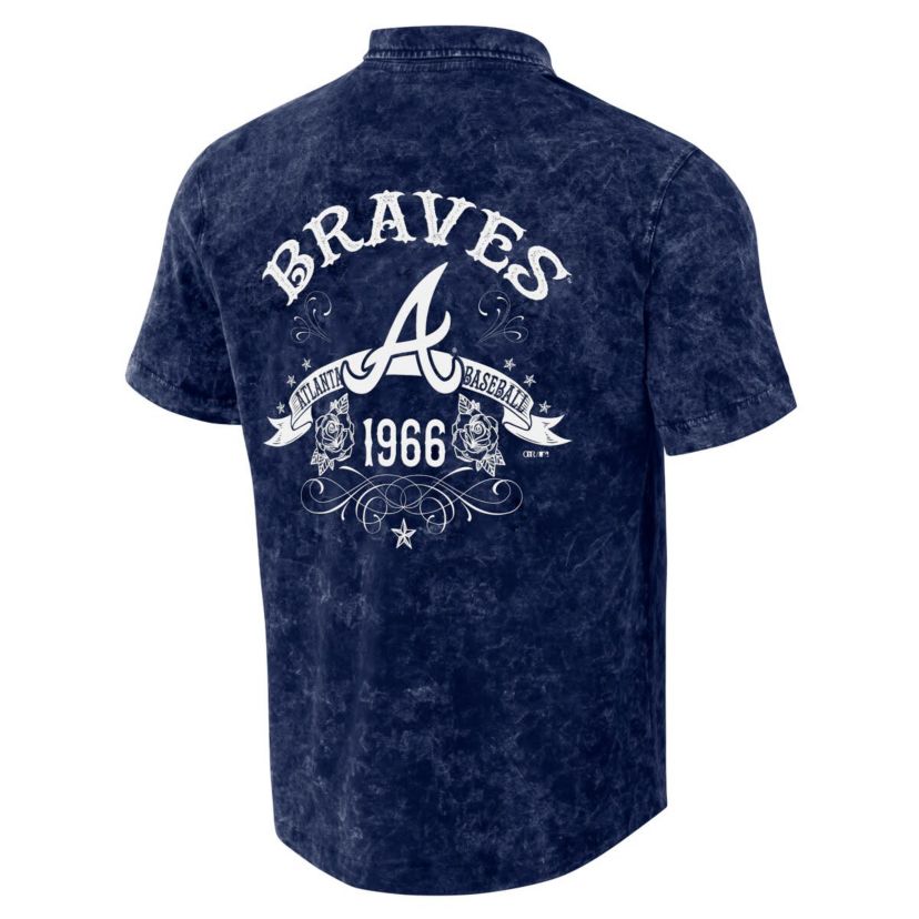 MLB Atlanta Braves Team Color Button-Up Shirt