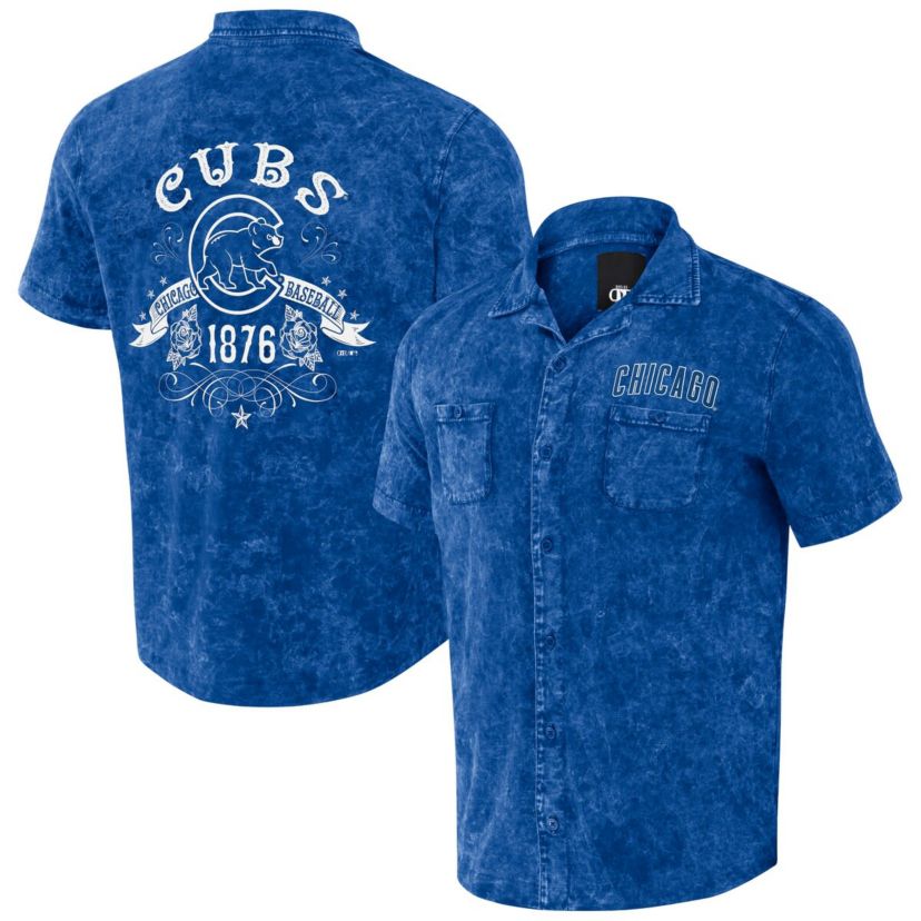 MLB Chicago Cubs Team Color Button-Up Shirt