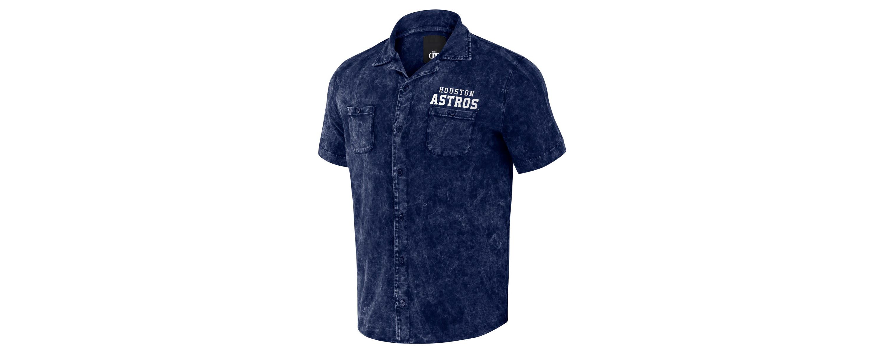 MLB Houston Astros Team Color Button-Up Shirt