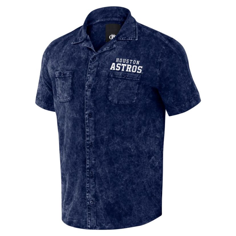 MLB Houston Astros Team Color Button-Up Shirt