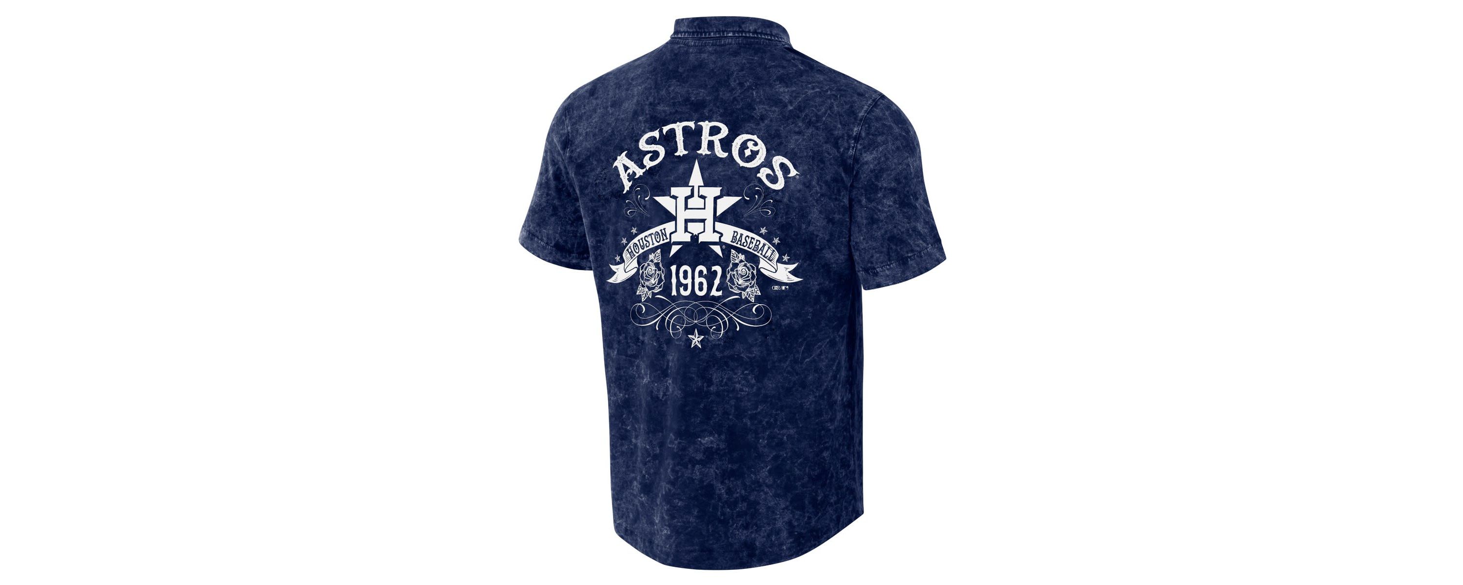MLB Houston Astros Team Color Button-Up Shirt