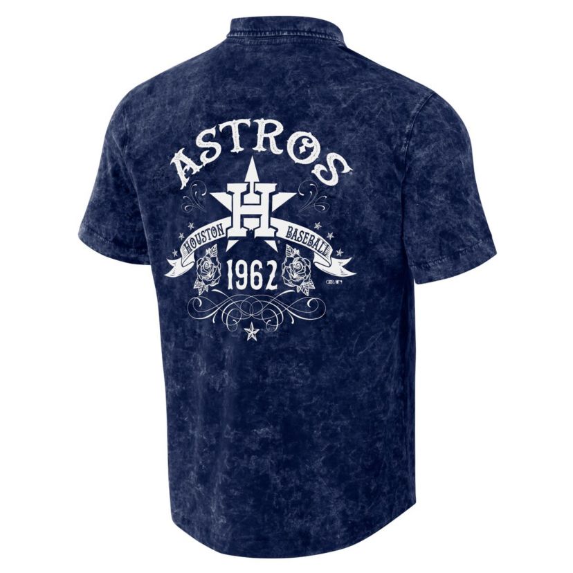 MLB Houston Astros Team Color Button-Up Shirt