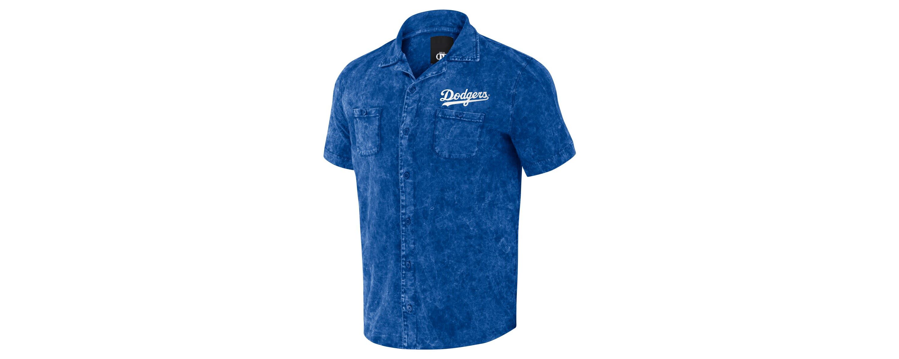 MLB Los Angeles Dodgers Team Color Button-Up Shirt