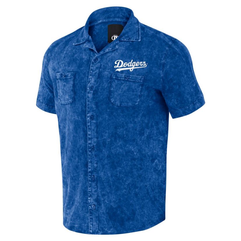 MLB Los Angeles Dodgers Team Color Button-Up Shirt