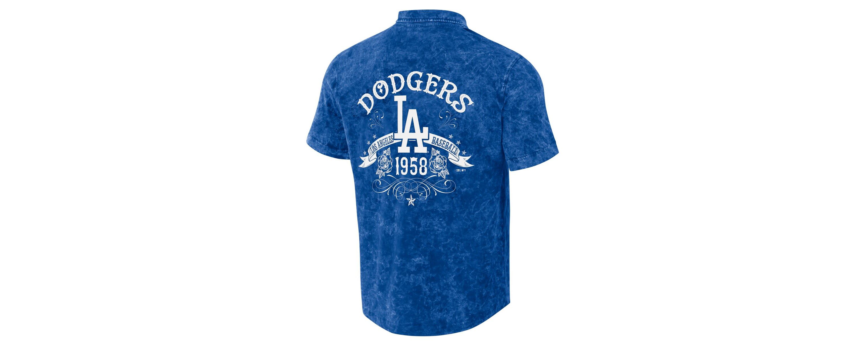 MLB Los Angeles Dodgers Team Color Button-Up Shirt
