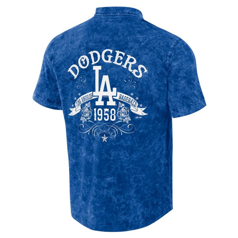 MLB Los Angeles Dodgers Team Color Button-Up Shirt