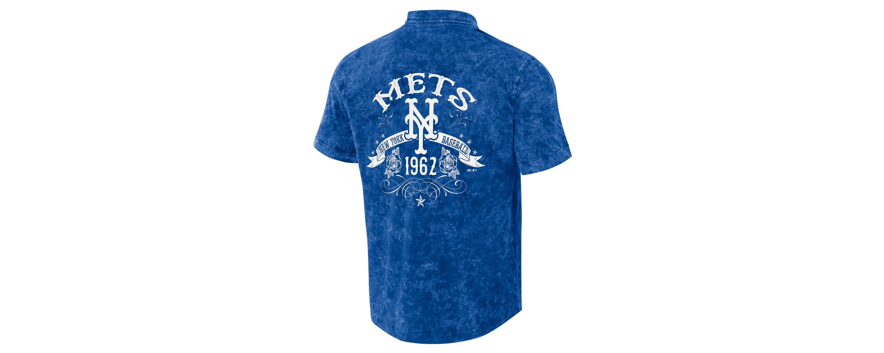 MLB New York Mets Team Color Button-Up Shirt