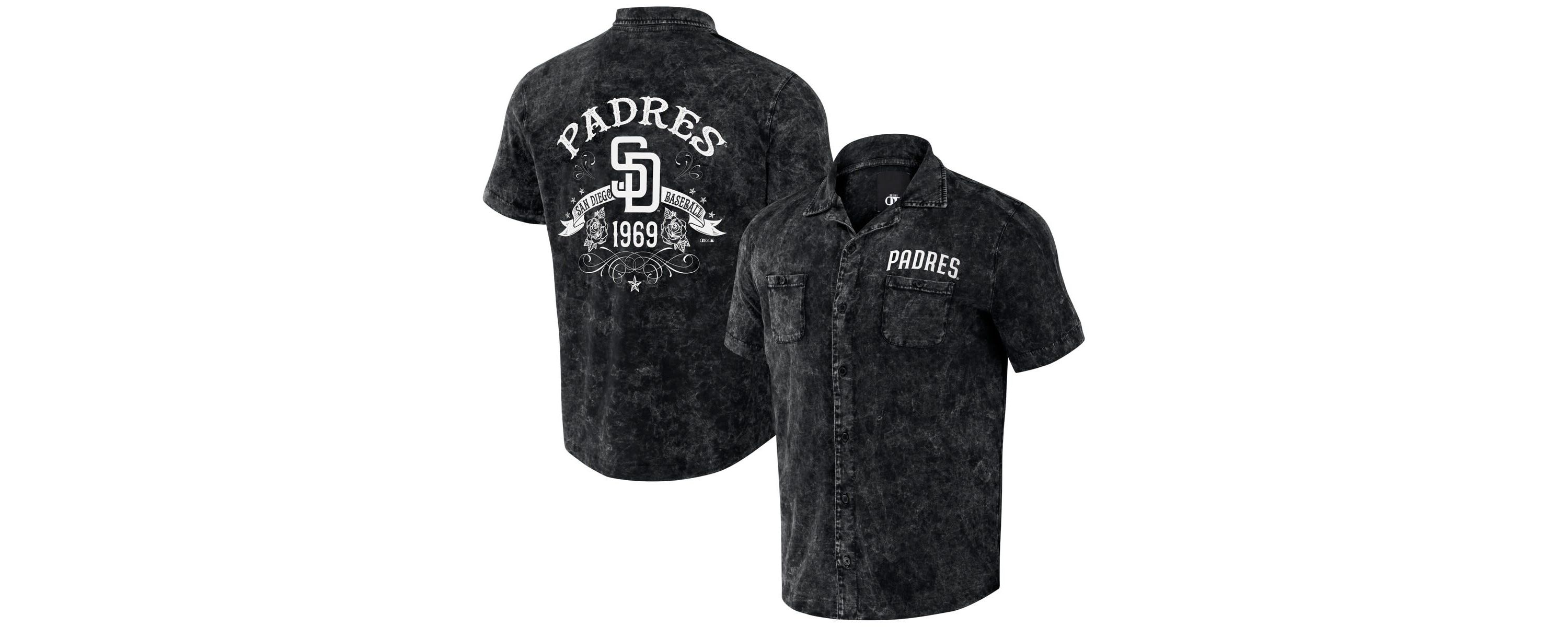 MLB San Diego Padres Team Color Button-Up Shirt