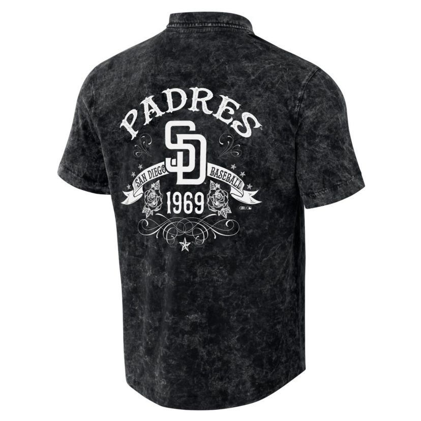 MLB San Diego Padres Team Color Button-Up Shirt