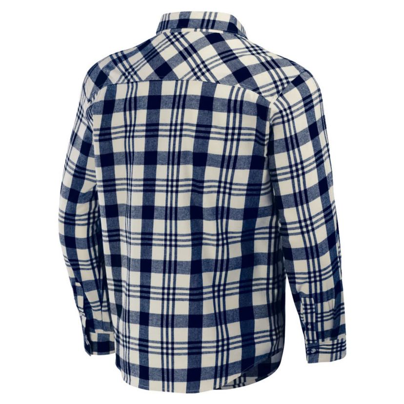 Boston Red Sox MLB Boston Sox Plaid Flannel Button-Up Shirt